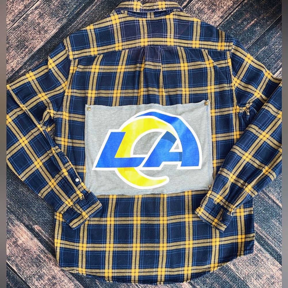 NFL LA Rams! Repurposed, hand made, one of a kind!